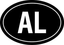 Albania Oval Decal