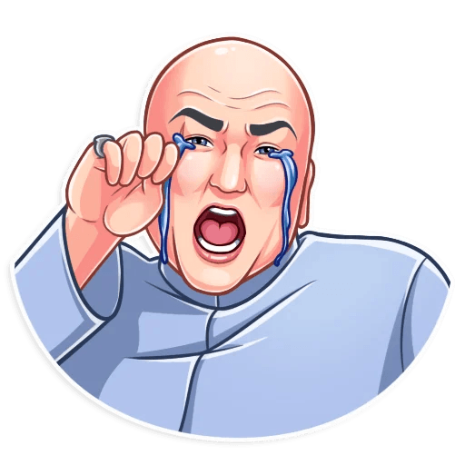 dr evil funny tv show sticker 6
