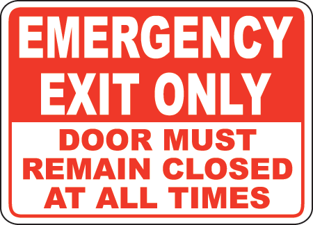 Exit Entrance Signs and Banners 35