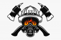 firefighter-s-helmet-firefighting-FLAME MASK STICKER
