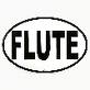 Flute Oval Sticker