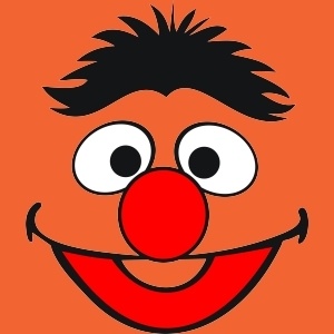 Muppet Earnie SQUARE Sticker