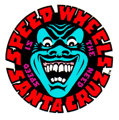 santa cruz speed wheels logo sticker
