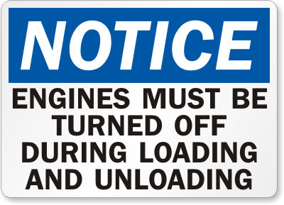 Chock Wheel Signs and Labels 25