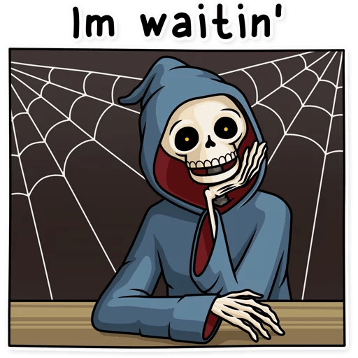 friendly death_grim reaper sticker 18