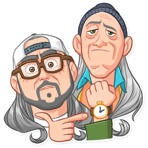 jay and silent bob funny cartoon wall sticker 24