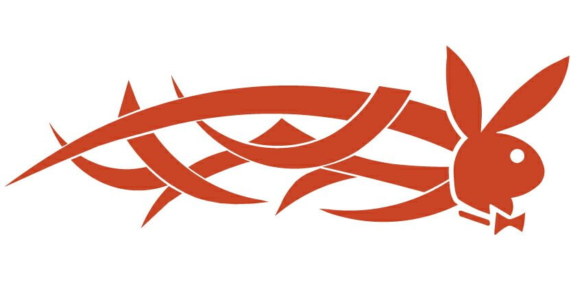 Playboy Tribal Auto Side Graphics (Pair)