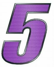 One Digit - CARBON FIBER Race Number Kit