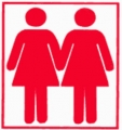 Two Women Holding Hands Car Sticker