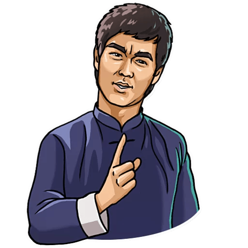 bruce dragon lee celebrity sticker_14