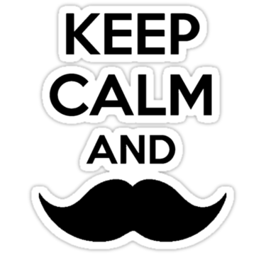 Diecut Color Moustache Stickers 3