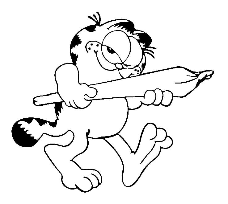 Garfield Doobie Decal