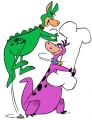 The Flintstones-Dino and Hopper Flintstones Decal Sticker