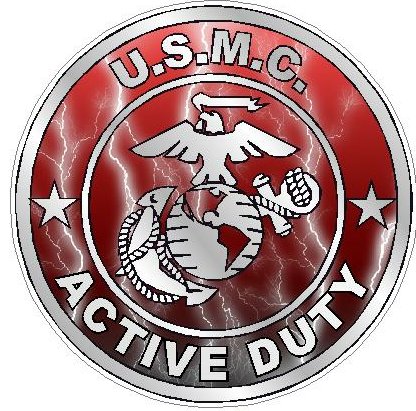 ACTIVE DUTY MILITARY FILLS lighting red