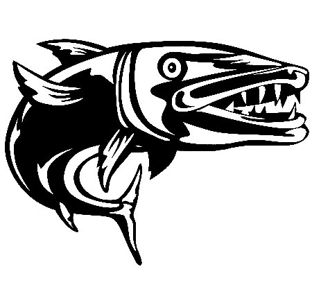 Barricuda Fishing Decal