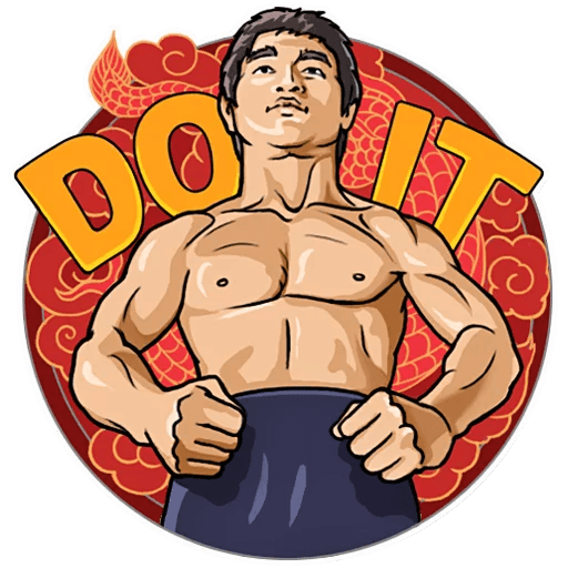 bruce dragon lee celebrity sticker_5