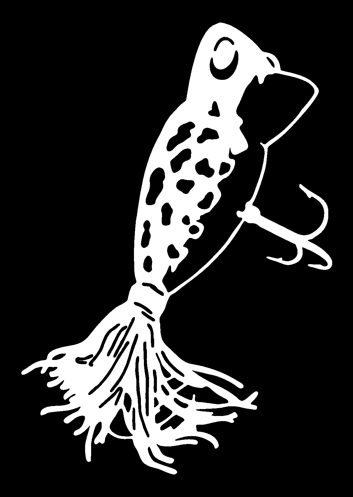 fishing lure vinyl die cut decal 5