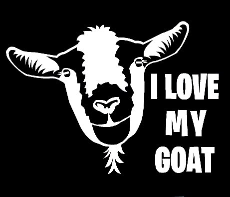 I Love My Goat Decal