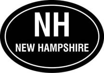 New Hampshire Oval Decal