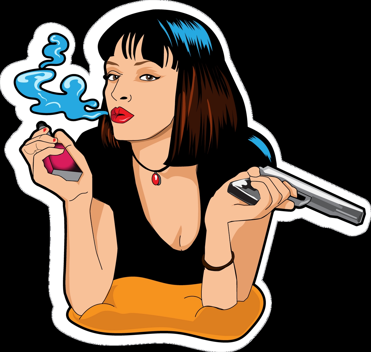 pulp_fiction_vape_celebrity sticker