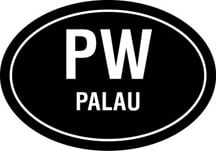 Palau Oval Decal