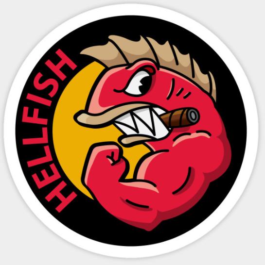 SIMPSONS Hellfish Sticker