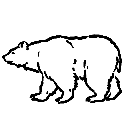 977 Bear Adhesive Vinyl Sticker