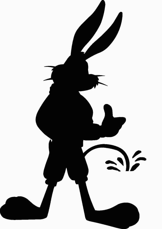 Buggs Peeing Sticker