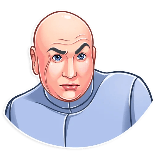 dr evil funny tv show sticker 11