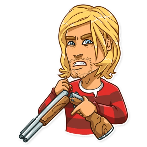 NIRVANA kurt cobain grunge is dead band sticker 15