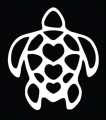 Turtle Heart Vinyl Decal Sticker