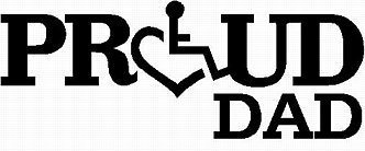 3E LOVE proud dad diecut vinyl decal