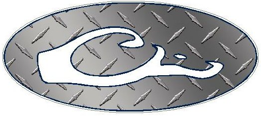 DRAKE OVAL DECAL- Diamondplate Silver FILL