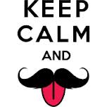 keep calm and stache sticker