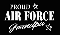 PROUD Military Stickers AIR FORCE GRANDPA