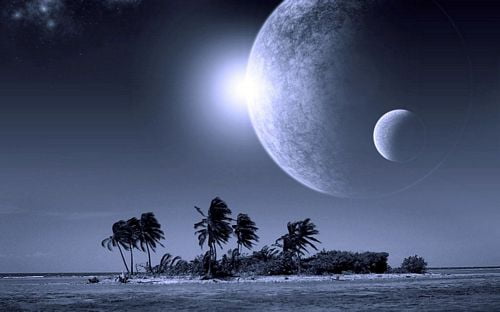 3D Space and Stars Wall graphics 06