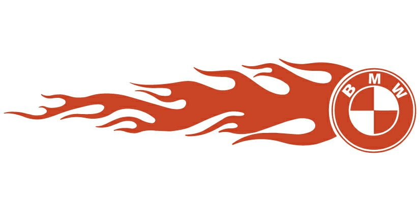 BMW Auto Flame Side Graphics (Pair)