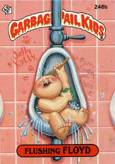 Flushing FLOYD Funny Sticker Name Decal