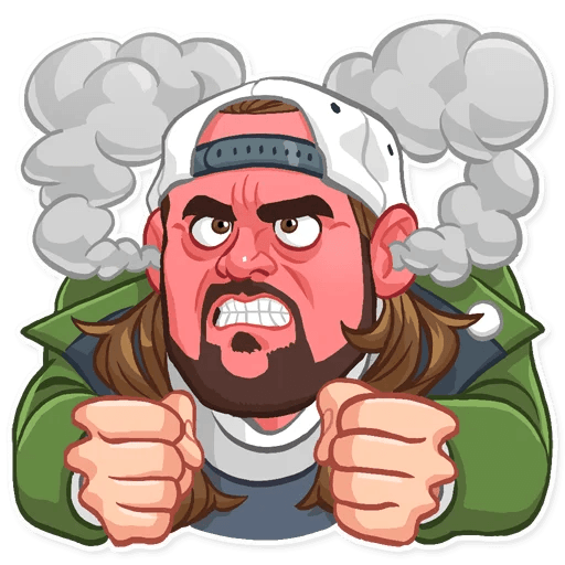 jay and silent bob funny cartoon wall sticker 10