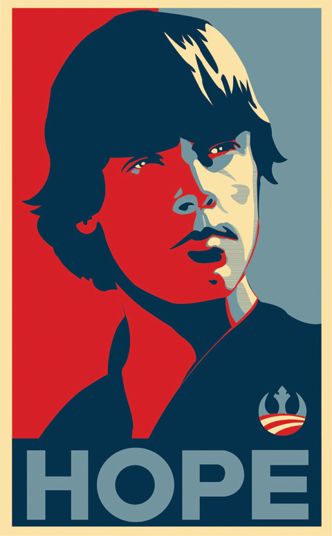 Luke Sky Walker for Presidet HOPE Sticker