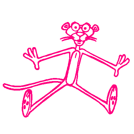 Pink Panther decal