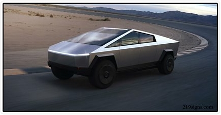 CYBERTRUCK PHOTO STICKER 10