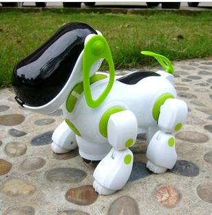 electric dog robot music dance light