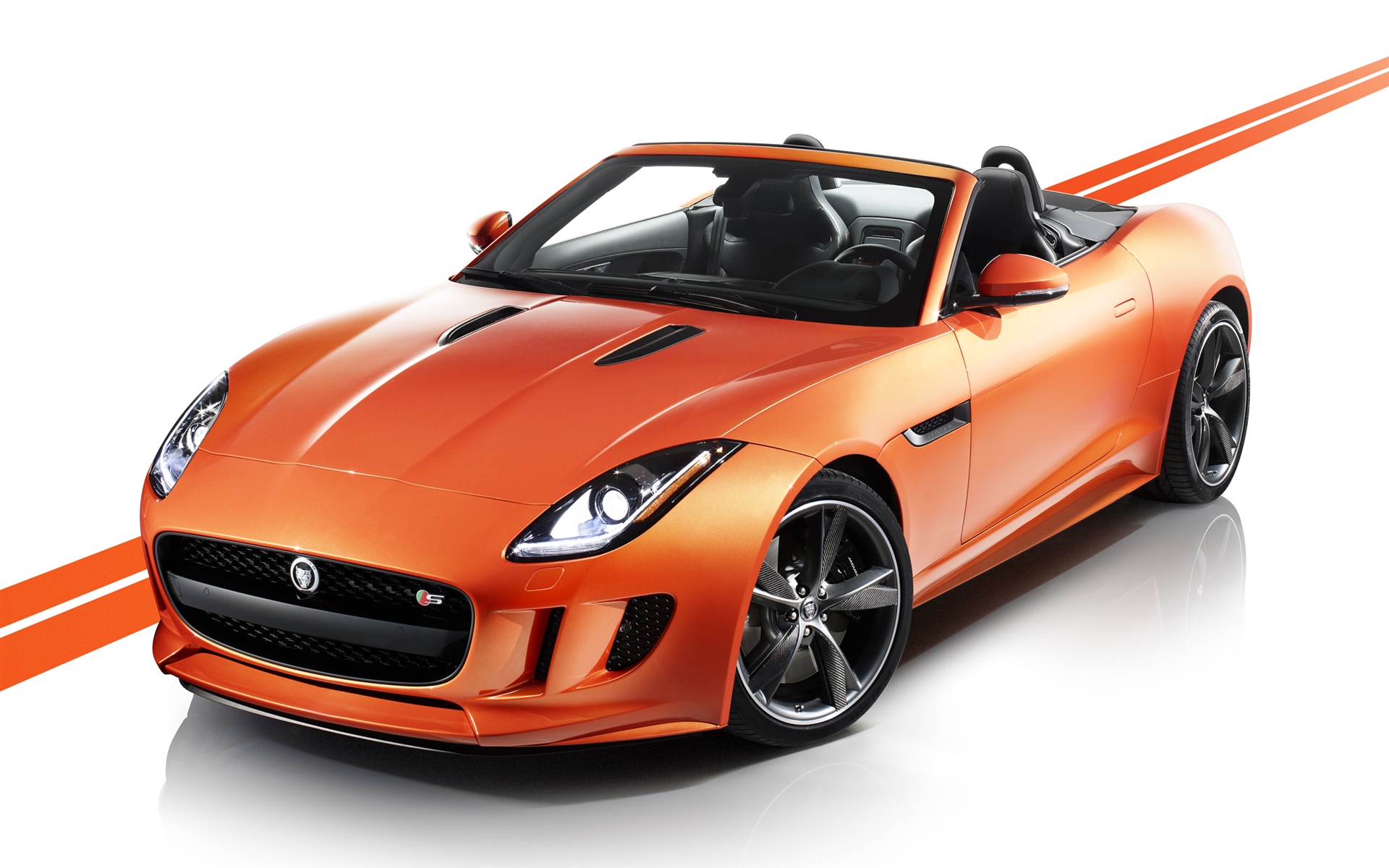 jaguar f type orange wallpaperaper sticker