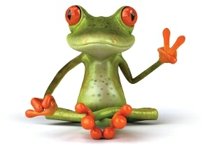 Peace Frog Color Sticker 7