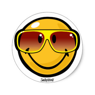 smile cool sticker 777