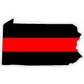 thin red line PENNSYLVANIA STICKER