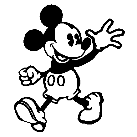 Mickey Wave vinyl decal