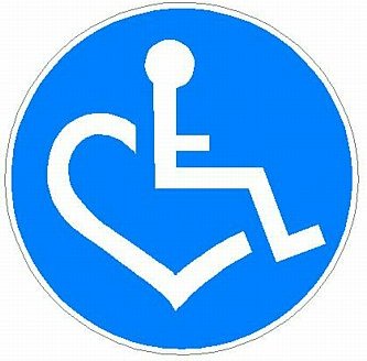 3E LOVE blue circular sticker