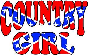 COUNTRY GIRL REBEL 66 STICKER